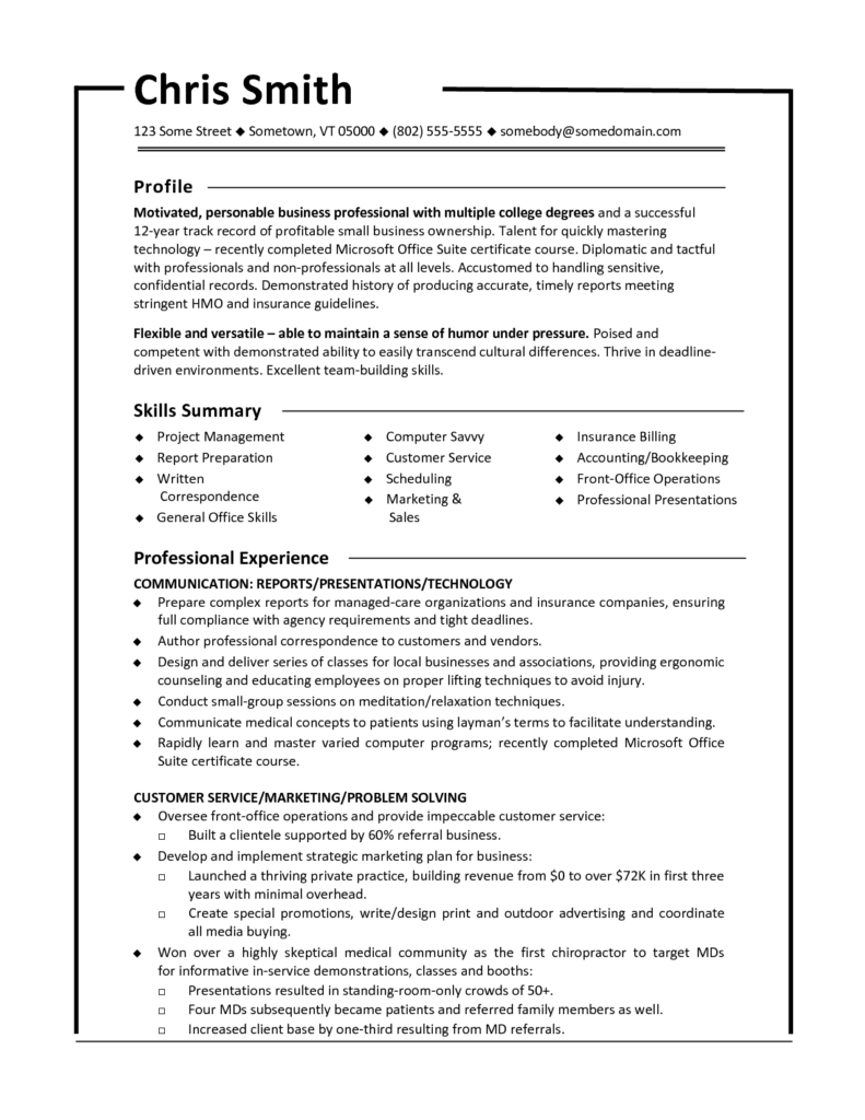 Create a Functional Resume Create a Functional Resume