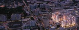 Downtown Richmond skyline at night