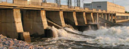 Pine Falls hydroelectric dam Manitoba