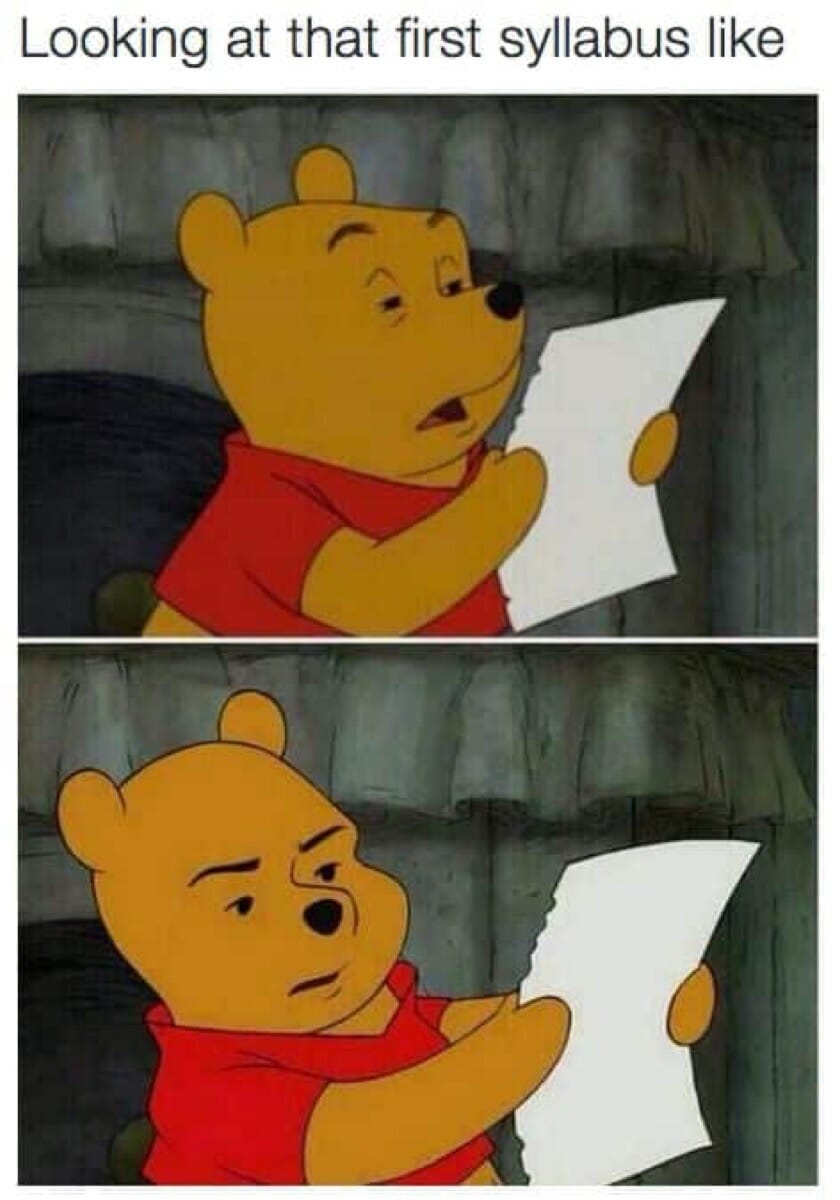 Syllabus for the first time Syllabus for the first time