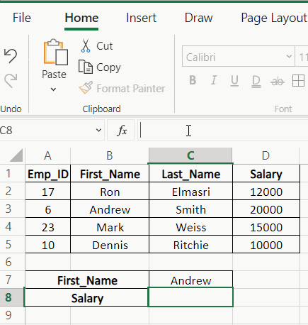 using the VLOOKUP function in Excel