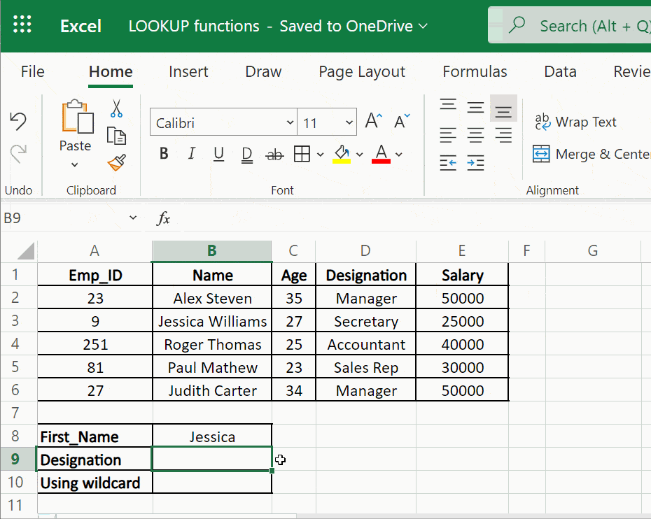 VLOOKUP wildcard character VLOOKUP wildcard character