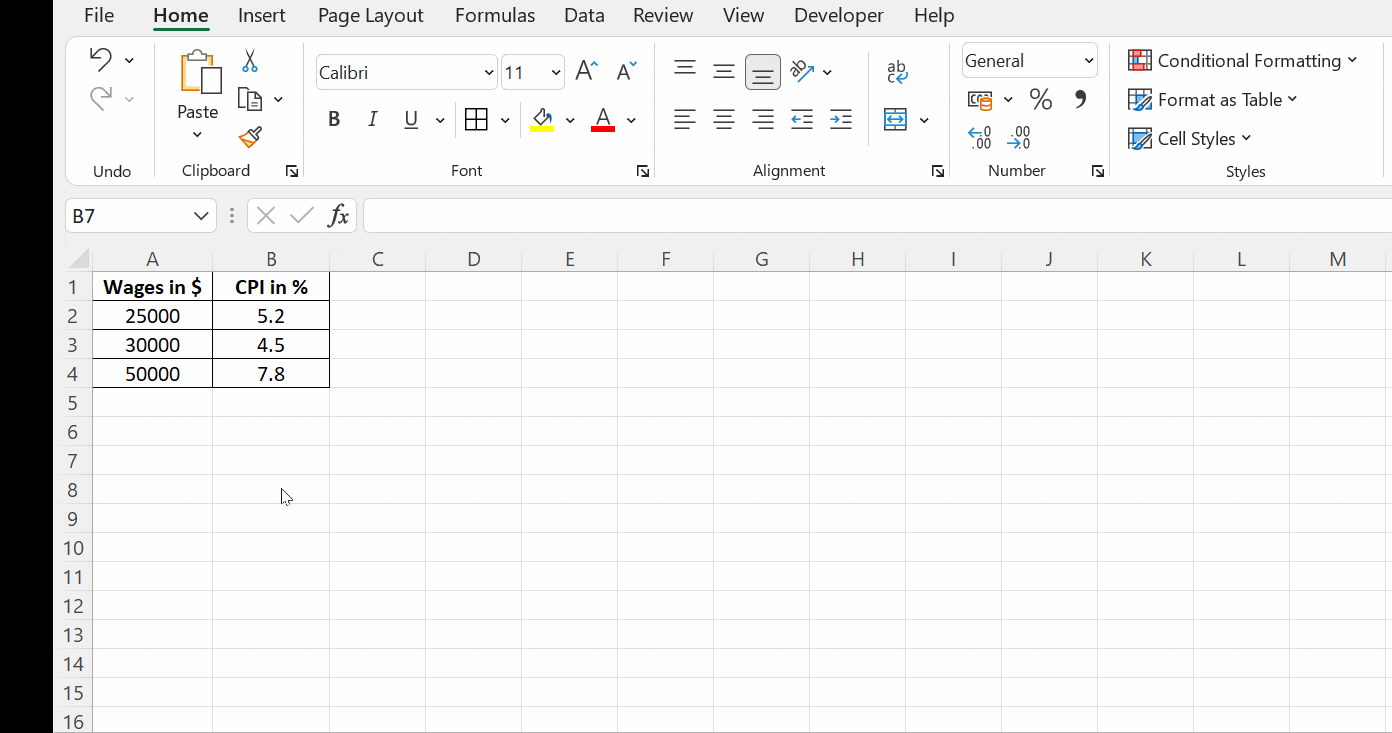 find correlation coefficient in excel