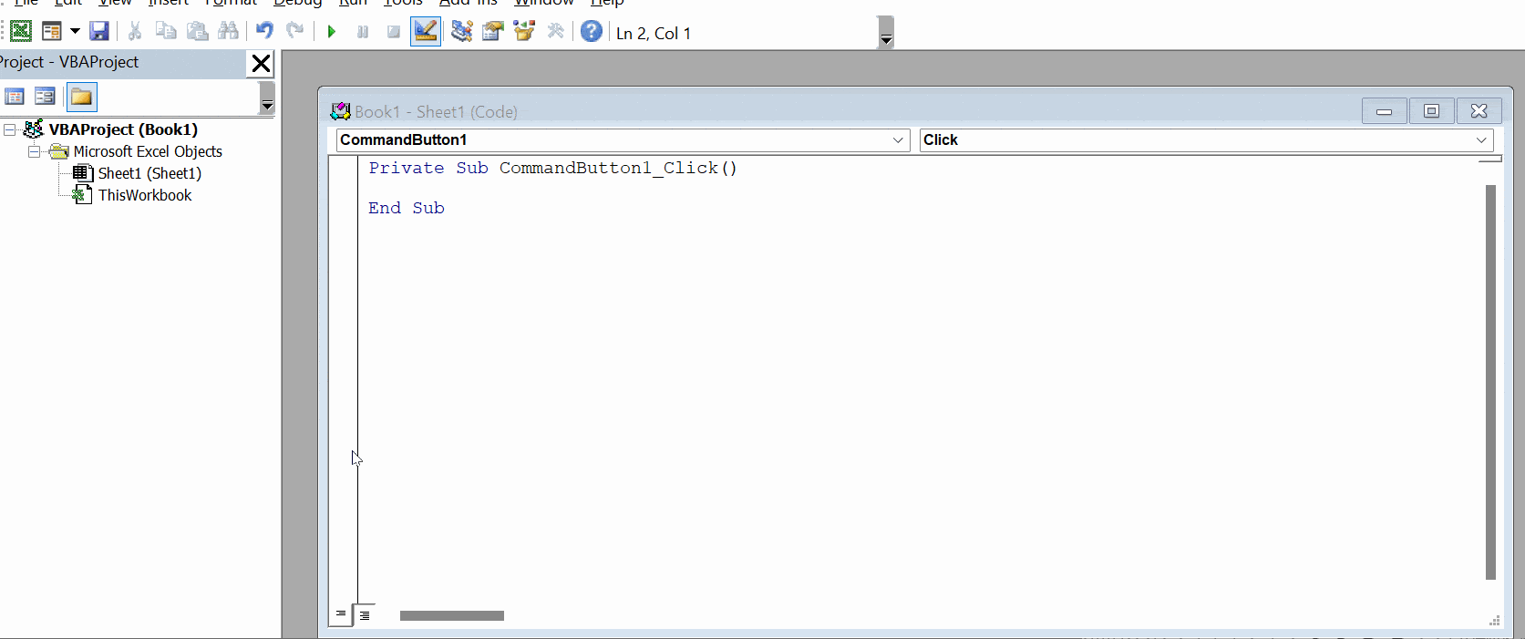 VBA code excel VBA code excel