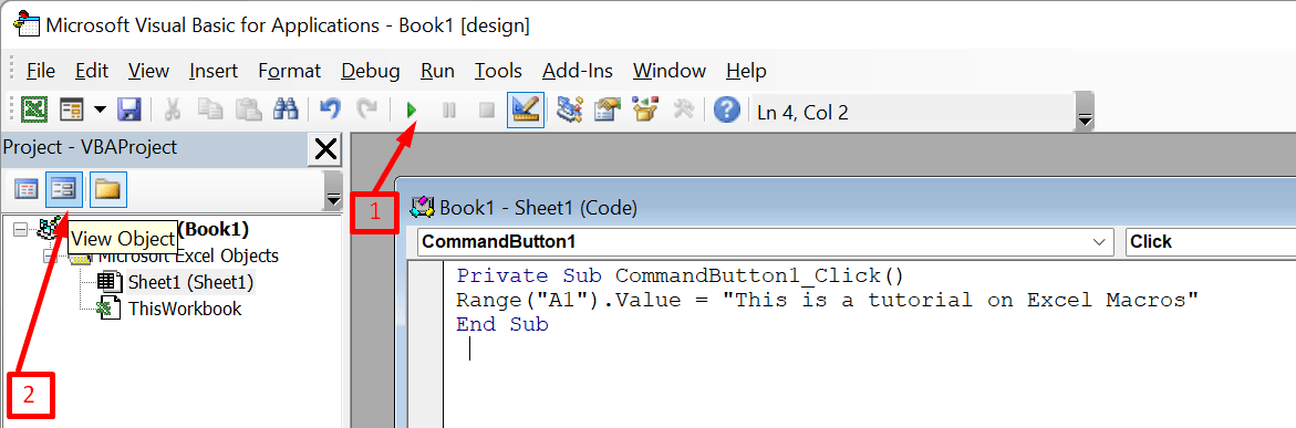 VBA project excel VBA project excel