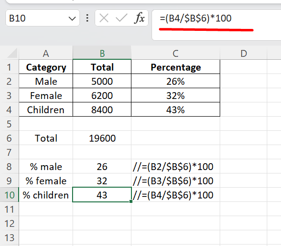 formula to calculate percentage excel formula to calculate percentage excel
