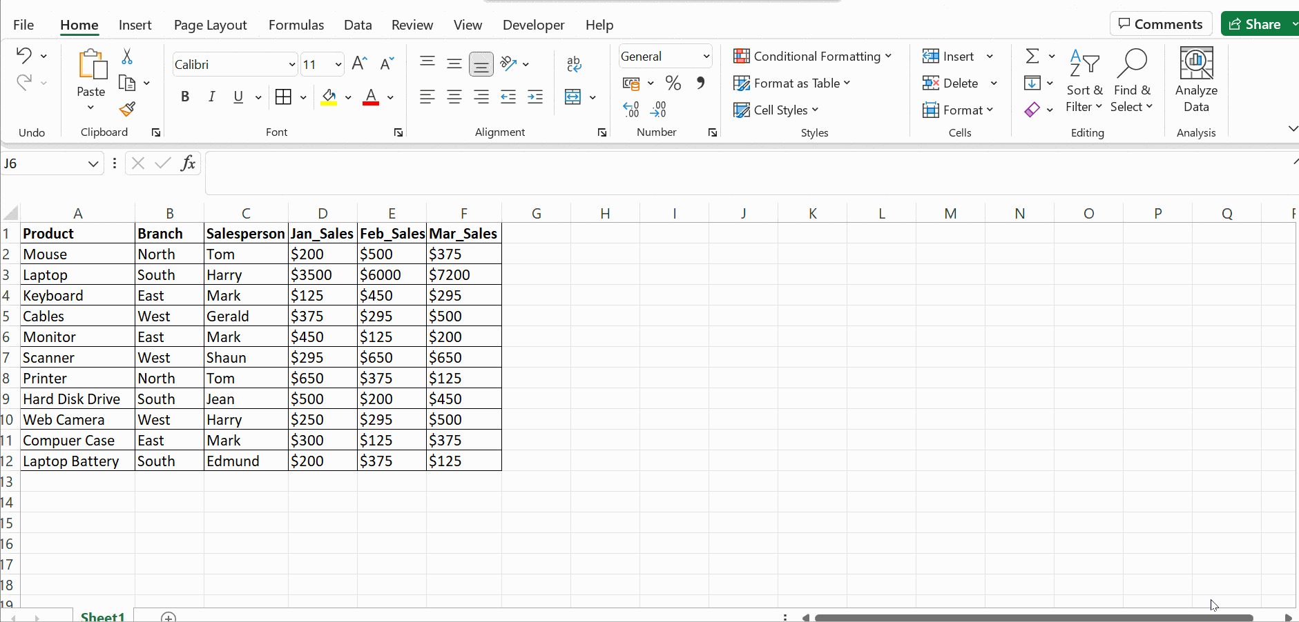 Dynamic panes in Excel worksheet
