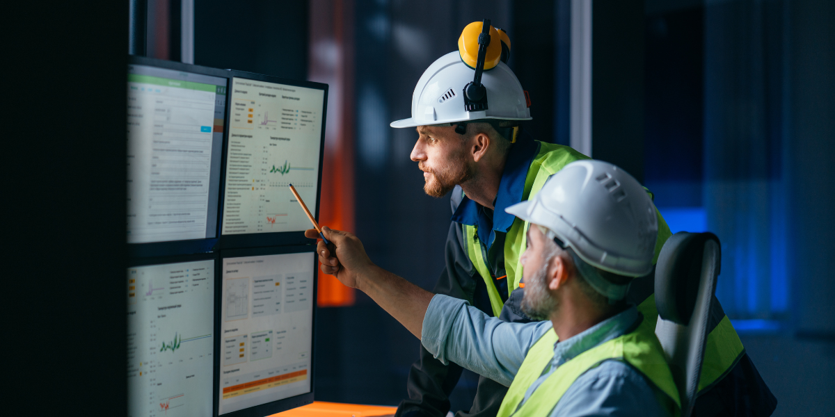 A power engineer monitoring renewable energy systems, showcasing expertise from certificate program in energy management.
